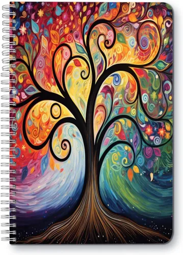 Vista 26 de Cuaderno de espiral, doble alambre en espiral, diario de composición escolar, suministros para la escuela y la oficina, 100 páginas, 5.71 x 8.26