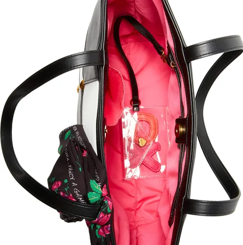 Vista 4 de Betsey Johnson Tic Tac Tote, NegroBlanco, NegroBlanco
