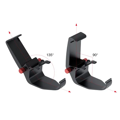 Vista 5 de ATA HOBBY Soporte de teléfono FPV para transmisor Radiolink T8S RC, soporte ajustable para pantalla de teléfono celular, soporte de clip de control