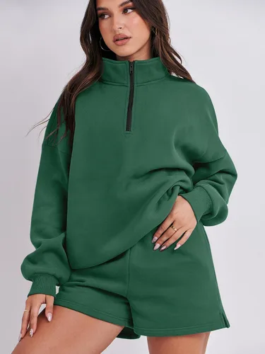 Vista 6 de ANRABESS Conjunto de dos piezas para mujer, conjunto de manga larga para gimnasio, ropa de moda de primavera 2024
