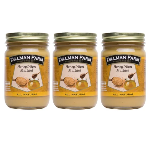 Vista 7 de Dillman Farm All Natural Gourmet Dijon Mustard - Sin gluten, sin OMG, vegano, kosher, ecológico, sin conservantes, sin jarabe de maíz, fabricado