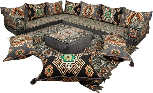 Vista 13 de arabicsofa Cojines Majlis de piso tradicionales: asientos modulares Diwan seccionales