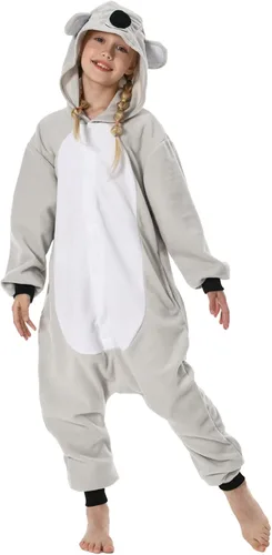 Vista 3 de GONAAP Unisex Kids Onesie Plush One Piece Pajamas Cosplay Animal Onesie Girls Family Costume