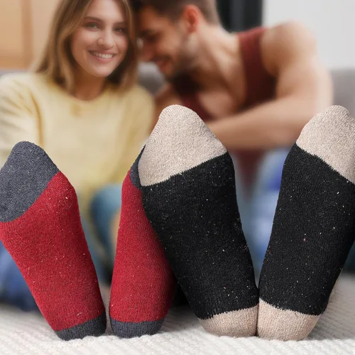 Vista 8 de Clothirily Wool Socks for Women, Thick Knit Winter Warm Boot Wool Socks