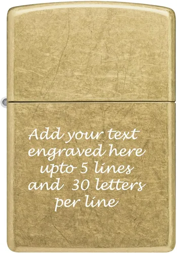 Vista 7 de Mechero personalizado Zippo Classic resistente al viento con grabado (1941 Negro Hielo)