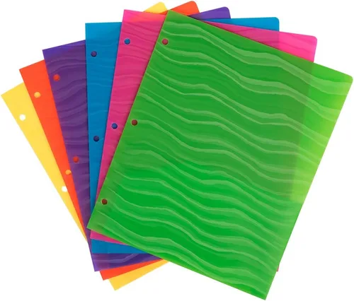 Vista 16 de JAM PAPER Carpetas escolares de plástico resistente con 3 agujeros, carpetas escolares extra resistentes, color negro, paquete de 3