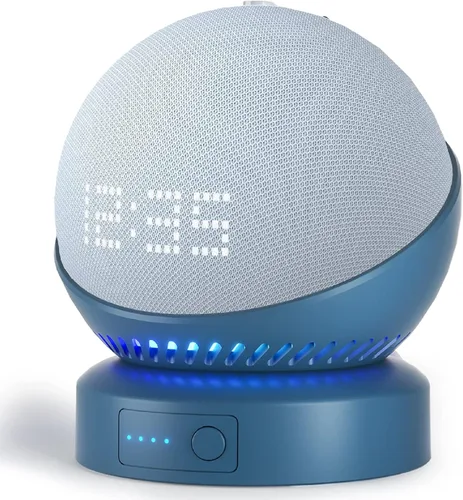Vista 9 de Base de batería para Echo Dot 5ª generación portátil Echo Dot 4ª generación y Homepod Mini accesorios de soporte de batería, no incluye altavoz DOT