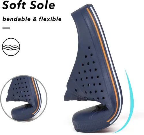Vista 5 de SAGUARO Zuecos de jardín para hombre y mujer, zapatos casuales unisex de secado rápido, sandalias de verano antideslizantes para playa