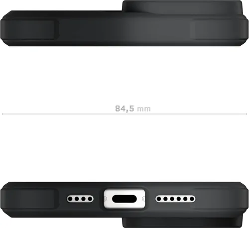Vista 7 de Ghostek Covert Clear - Funda transparente para iPhone 15 Plus, silicona a prueba de golpes, compatible con accesorios Apple MagSafe, funda Negro