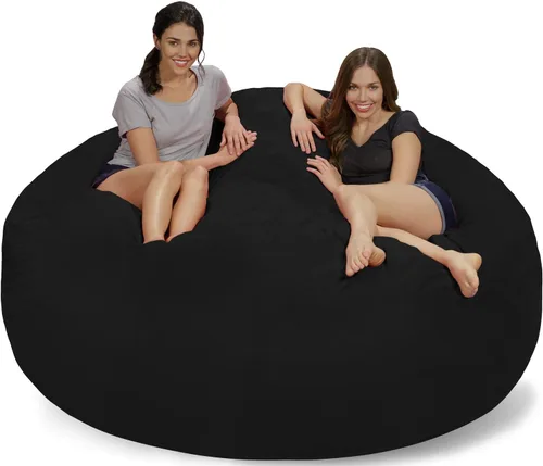 Vista 40 de Chill Sack Bean Bag Funda para silla, 3 pies, microgamuza - Oliva