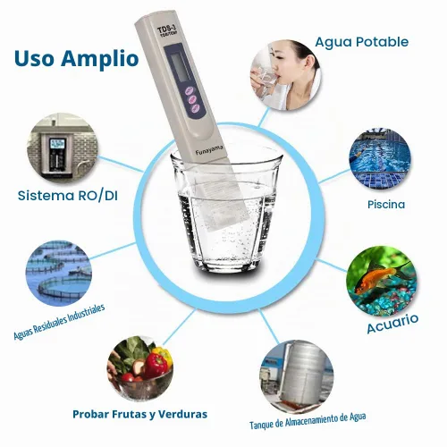 Vista 2 de Probador de agua TDS Medidor digital PPM Temperatura EC 3 en 1