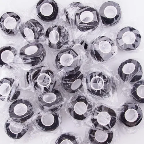 Vista 7 de BQTQ 40 rollos de vendaje autoadhesivo, vendaje negro de 1 pulgada, vendaje autoadhesivo para esguinces de hinchazón de muñeca y tobillo