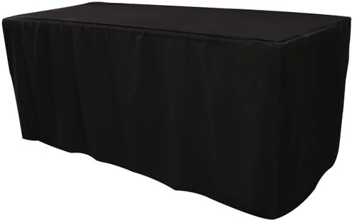 Vista 22 de Mantel rectangular de poliéster ajustable de 4 x 24 pulgadas, color negro, funda de mesa de boda prémium