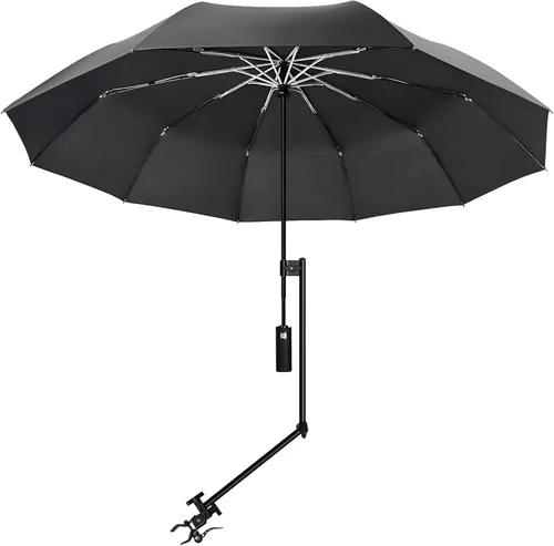 Vista 13 de XLINGZA Sombrilla de playa UPF 50+ con abrazadera universal ajustable