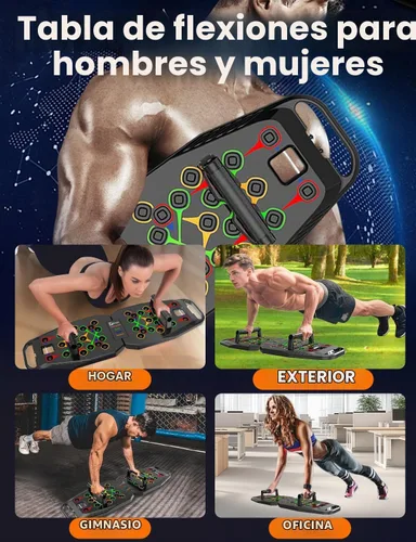Vista 9 de Tabla Push Up, accesorios de fitness con bandas de resistencia