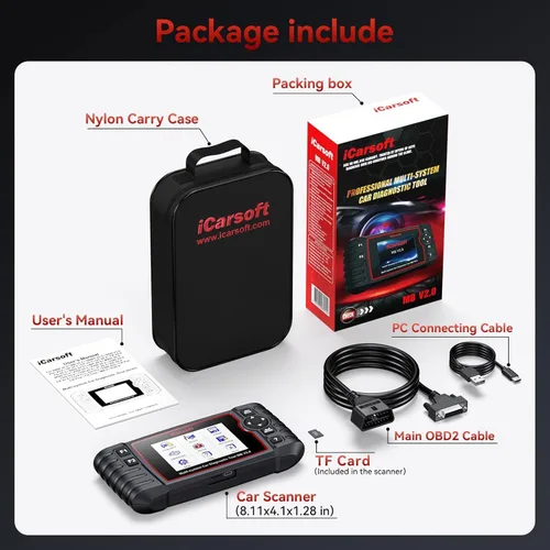 Vista 7 de iCarsoft MB V2.0 OBD2 escáner herramienta de diagnóstico para Benz/Sprinter/lector de código de sistema completo inteligente con 9 restablecimientos