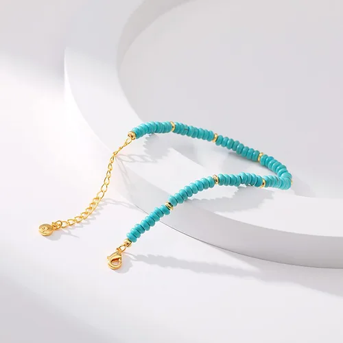 Vista 5 de Delicadas pulseras de oro para mujer, chapado en oro 18, ajustable, mal de ojo, mariposa, cuentas, perla, corazón, turquesa, hecha a mano para mujer