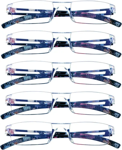 Vista 15 de VisionGlobal 2 pares de anteojos de lectura, anteojos con filtro de luz azul, anteojos de lectura para computadora para mujeres y hombres, marco