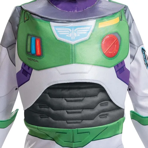 Vista 4 de Disfraz de Space Ranger Deluxe para niños pequeños y niños de Lightyear Verde