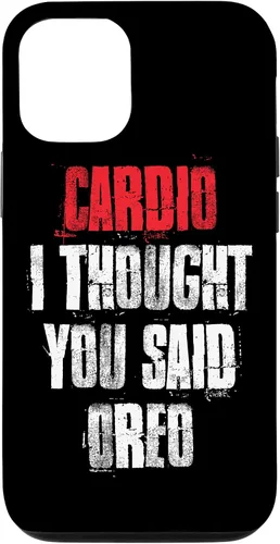 Vista 28 de Funda divertida de entrenamiento de gimnasio para iPhone 11 Pro Cardio I Thought You Said Oreo