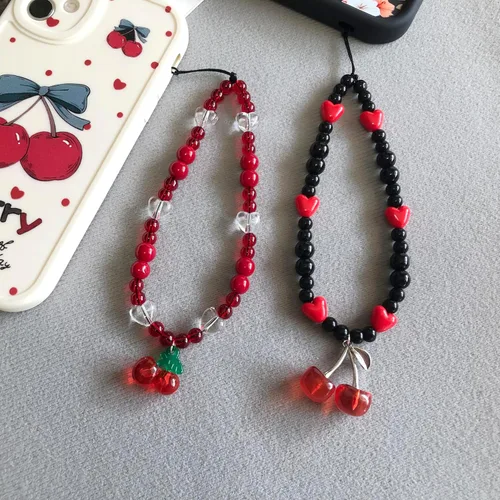 Vista 2 de Correa Colgante para Teléfono Bonita Correa de Teléfono Correa de Muñeca Pulsera Accesorios para Cámara Digital, Llavero, Bolsa
