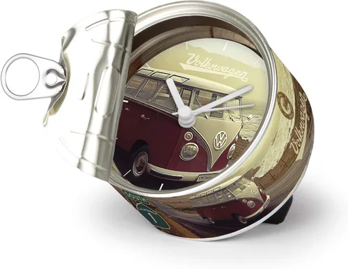 Vista 13 de Brisa VW Collection - Reloj de mesa Volkswagen, reloj magnético, MyClock también personalizable, regalo de fotos en autobús T1, escarabajo, diseño