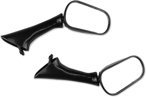 Vista 3 de MT076-BK - Espejos de repuesto originales negros compatibles con CBR 600 F2 F3 1993-1997 CBR900RR 1993-1996 CBR1000F 1990-1997 VFR750F 1998-1999 9