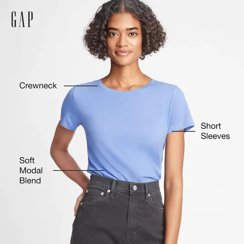 Vista 2 de GAP Camiseta de cuello redondo favorita para mujer