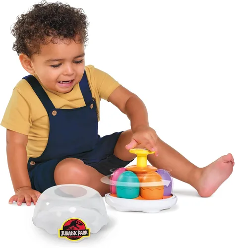 Vista 4 de Toomies Jurassic World Spin & Hatch Huevos de Dino – Juguetes de Dinosaurio para Juego de Desarrollo – 12m+