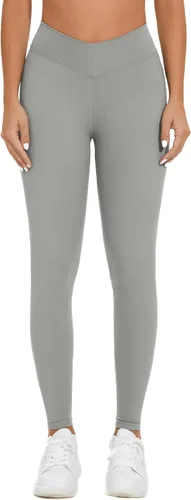 Vista 2 de FITTOO - Leggings de tiro alto para mujer, pantalones con parte posterior fruncida para levantar y resaltar los glúteos, para hacer ejercicio y yoga