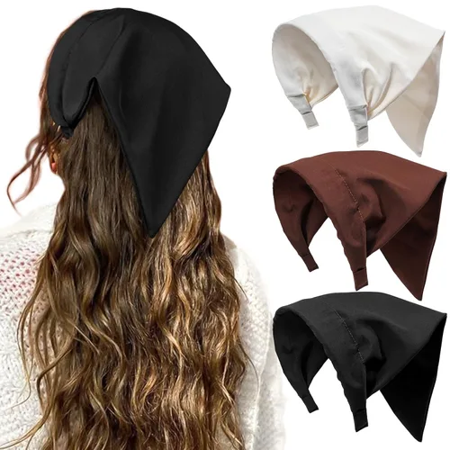 Vista 16 de HAIMEIKANG Bandana floral para mujer, bandanas bohemias para el cabello, bufanda, triángulo, bandas para el cabello, bufanda vintage para la cabeza
