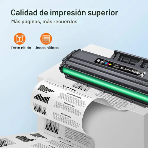 Vista 4 de E-Z Ink Cartucho de tóner negro compatible MLT-D111S de alto rendimiento M2020W M2022 Replacement for Samsung 111S 111L MLT-D111S MLT-D111L to use