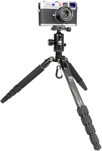 Vista 3 de SIRUI T-025X Trípode de viaje ultraligero de fibra de carbono con cabeza de bola C-10S