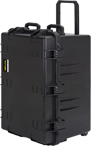 Vista 12 de MEIJIA Funda rígida portátil impermeable para todo tipo de clima, funda para cámara con espuma de ajuste personalizable, diseño ligero con mango