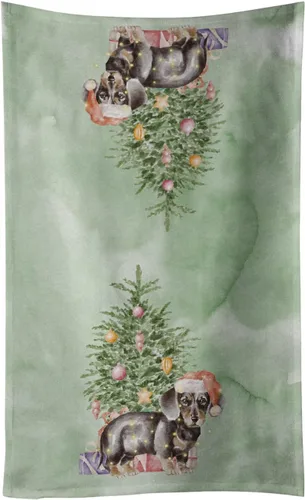 Vista 24 de Caroline's Treasures Toalla de cocina Christmas English Bulldog #2, 15 X 28, multicolor