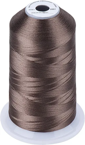 Vista 64 de Simthread 5500 yardas de hilo de bordar, 5000M de alto rendimiento 40WT 100% hilo de poliéster – 170+ colores vívidos, clasificado de alta velocidad