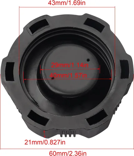 Vista 2 de FLYPIG Tapa del tanque de combustible de gas para 50cc 70cc 125cc ATV Quad 4 Wheeler Buyang Coolsport Sunl Kazuma Roketa ATV 3050A 3050AX 3050C