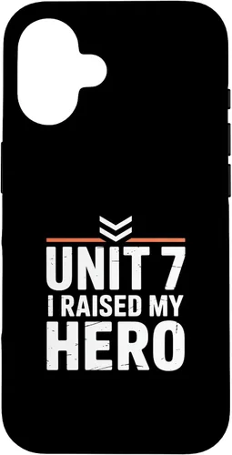 Vista 32 de Unit 7 I Raised My Hero Military Parent Pride Case for iPhone 17