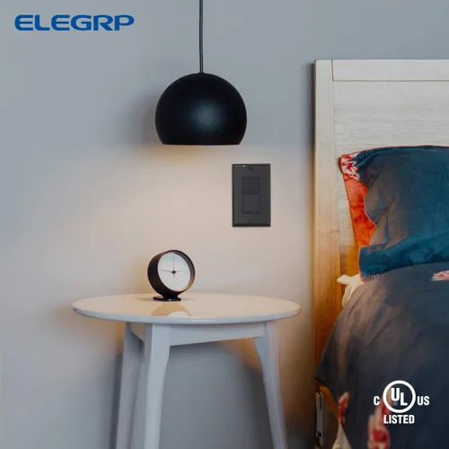 Vista 7 de ELEGRP Interruptor de luz decorativo de 4 vías, 15 amperios, 120-277 voltios, interruptor de pared basculante decorativo de CA de repuesto