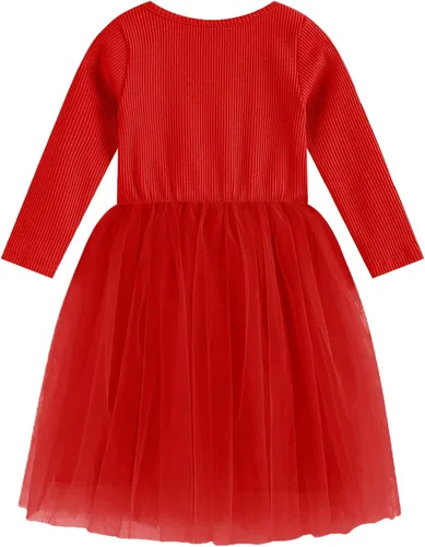 Vista 2 de RJXDLT Vestido tutú para niñas pequeñas, vestidos de tul sin mangas