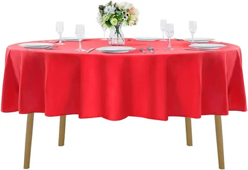 Vista 94 de Mantel rectangular de tela de poliéster lavable de 60 x 120 pulgadas, para decoración de bodas, fiestas, comedores, banquetes
