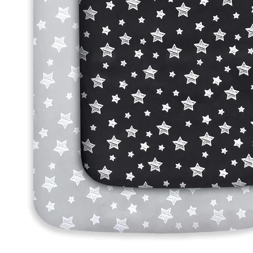 Vista 12 de Pack and Play Sheets - Juego de 2 sábanas para cuna, sábana bajera elástica para cuna, compatible con Graco Pack n Play, material suave y Dinosaurio