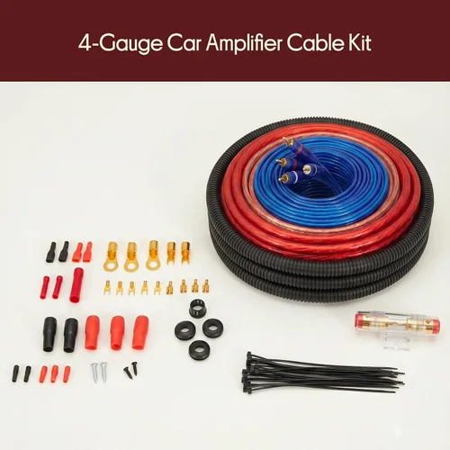 Vista 7 de Pyle 4-Gauge Car Amplifier Wiring Kit for Car Audio