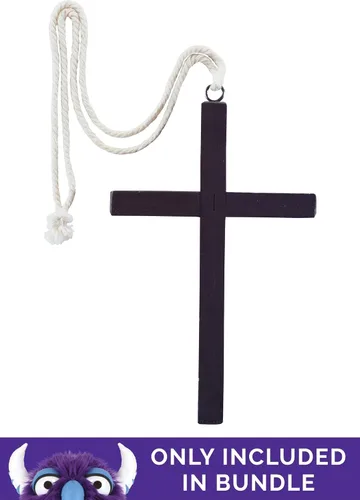 Vista 3 de Disfraz de sacerdote de lujo de talla grande