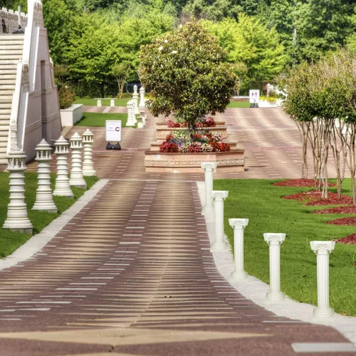 Vista 6 de Columna griega de columna romana estilo corintio, decoración de escultura, soporte para plantas, paisajismo para decoración de bodas en interiores