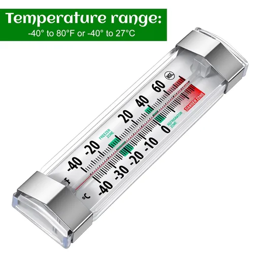 Vista 4 de Paquete de 8 termómetros para refrigerador y congelador, termómetro