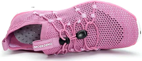 Vista 6 de MOERDENG - Zapatos de agua de secado rápido para mujer ligeros para deportes al aire libre playa piscina ejercicio