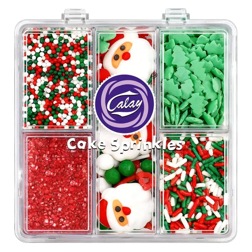 Vista 18 de Gránulos para decoración de pasteles, chispas de azúcar de chocolate de 4.8 onzas con estrellas sin pareils, confeti de azúcar y jimmies