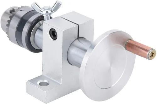 Vista 7 de Centro giratorio vivo de carpintería de bricolaje con llave para mini máquina de torno