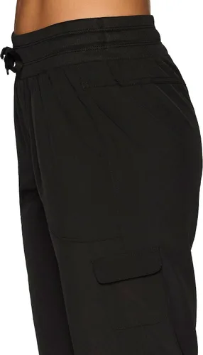Vista 19 de RBX - Pantalón capri deportivo con cordón,ligero, con bolsillos y estilo cargo, para mujer